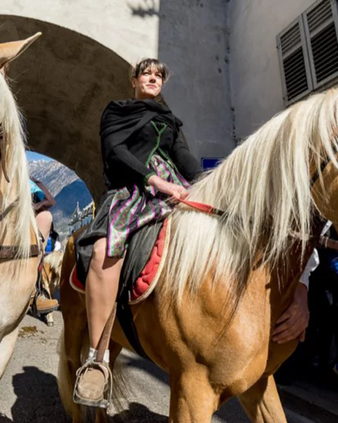 Der Haflinger Umzug in Meran
